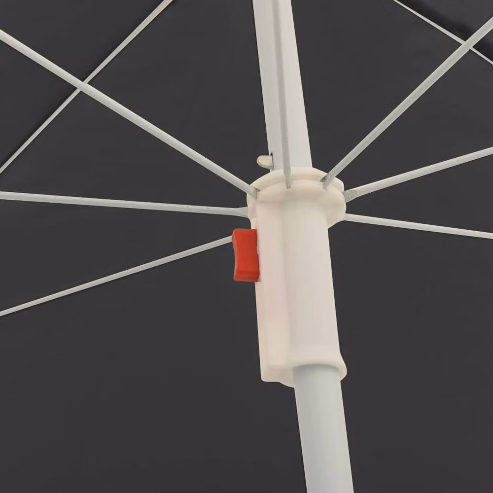 Berkfield Home Outdoor Parasol with Steel Pole in Anthracite and Black – 2