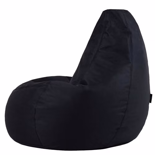 Bean Bag Bazaar 2 Pack of Black Water Repellent Outdoor Bean Bags with Filling Included – 5