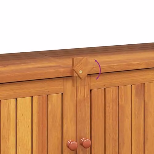 vidaXL Rustic Acacia Wood Garden Console Table, Brown, W/D/H: 110 x 35 x 75 cm – 4