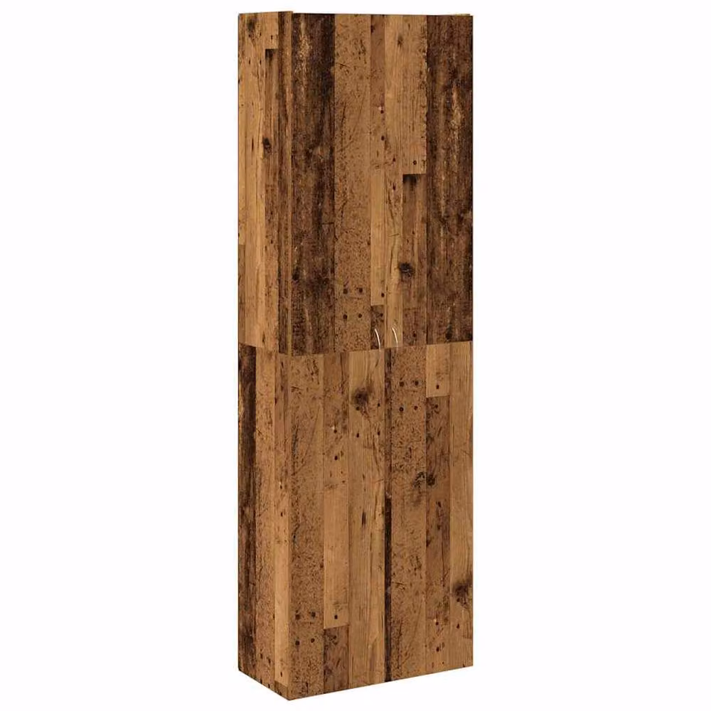 Berkfield Home Old Wood Highboard in Brown, W/D/H: 60 x 32 x 190 cm – 2