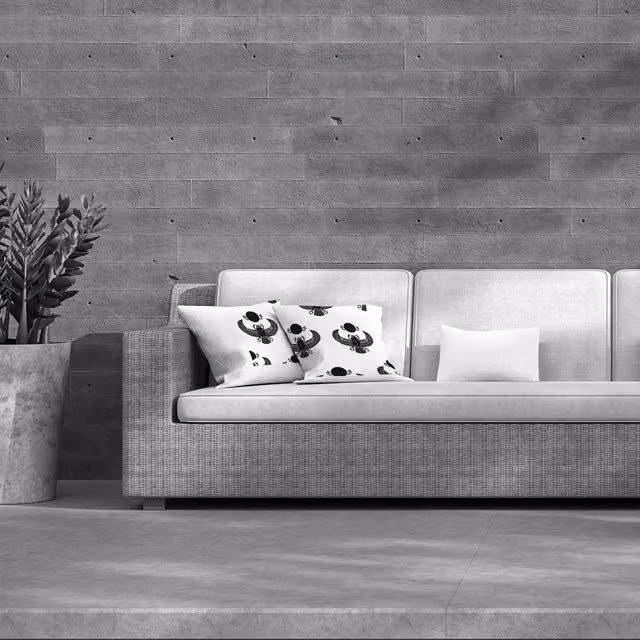 Andrew Lee Scarab Silhouette Square Outdoor Cushion in Black and White, W/D/H: 60 x 60 x 60 cm