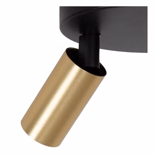 Lucide Ritmo Adjustable Ceiling Spotlight in Matt Gold/Brass, Diameter: 18 cm, 3xGU10 – 3