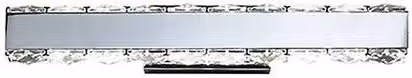 Netlighting Galaxy Horizontal LED Wall Lamp in Polished Chrome and Grey Crystal