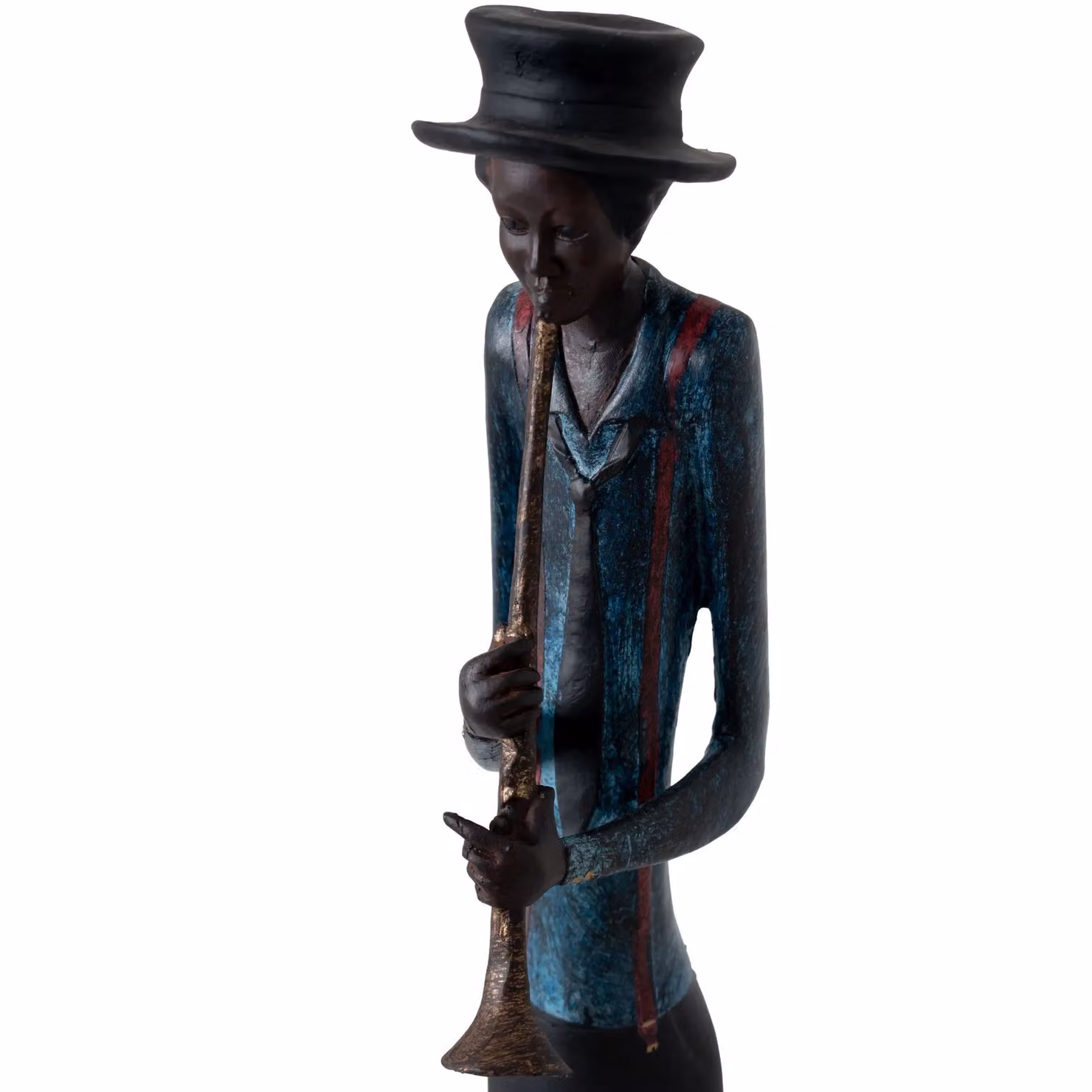 Love Lace Standing Jazz Band Trumpeter Figurine in Brown – 2
