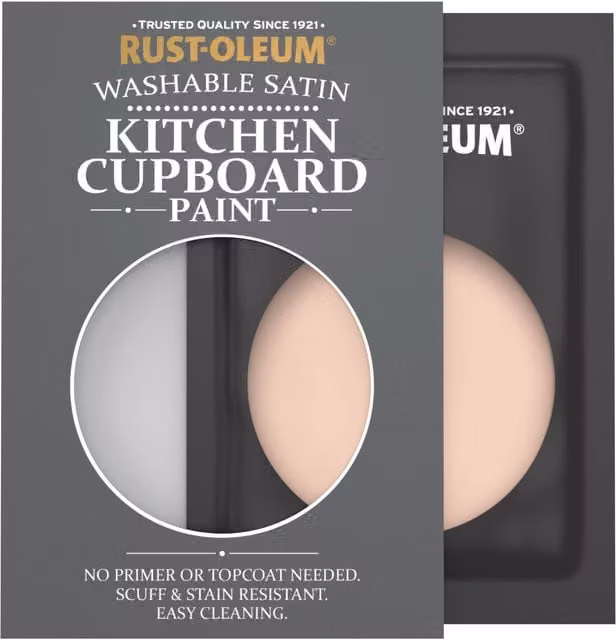 Rust-Oleum Kitchen Cupboard Satin Finish Tester Sachet, Coral Pink, 10ml