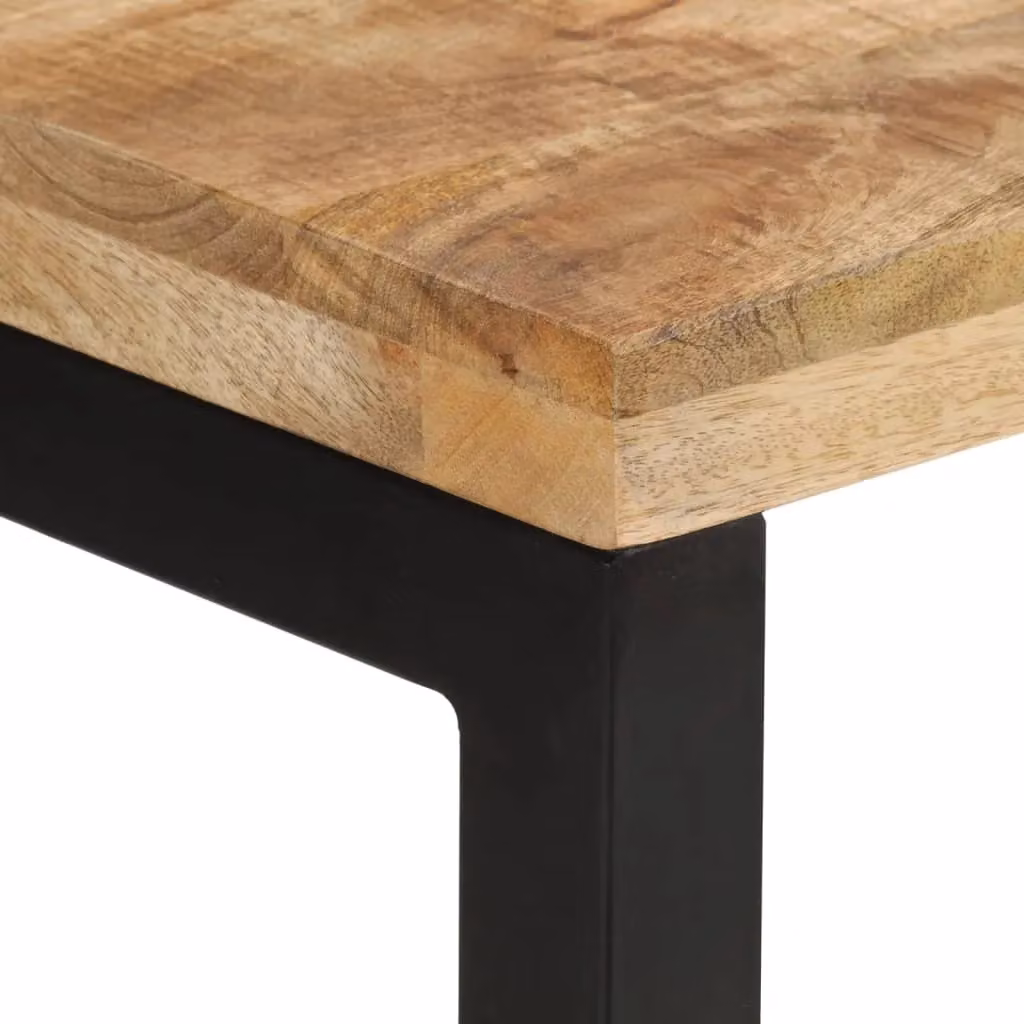 Berkfield Home Mango Wood Console Table in Brown, W/D/H: 110 x 35 x 76 cm – 3