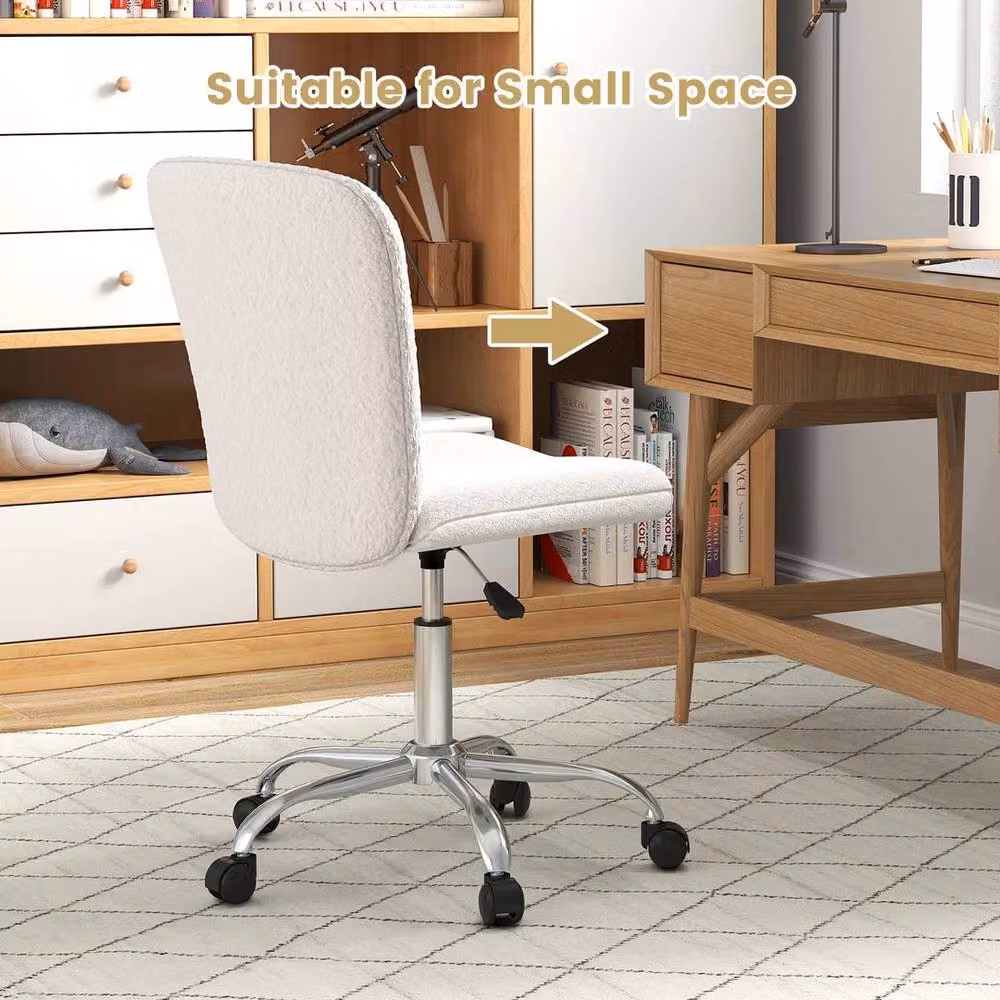 VOGREX Ergonomic Office Chair in White and Beige – 3
