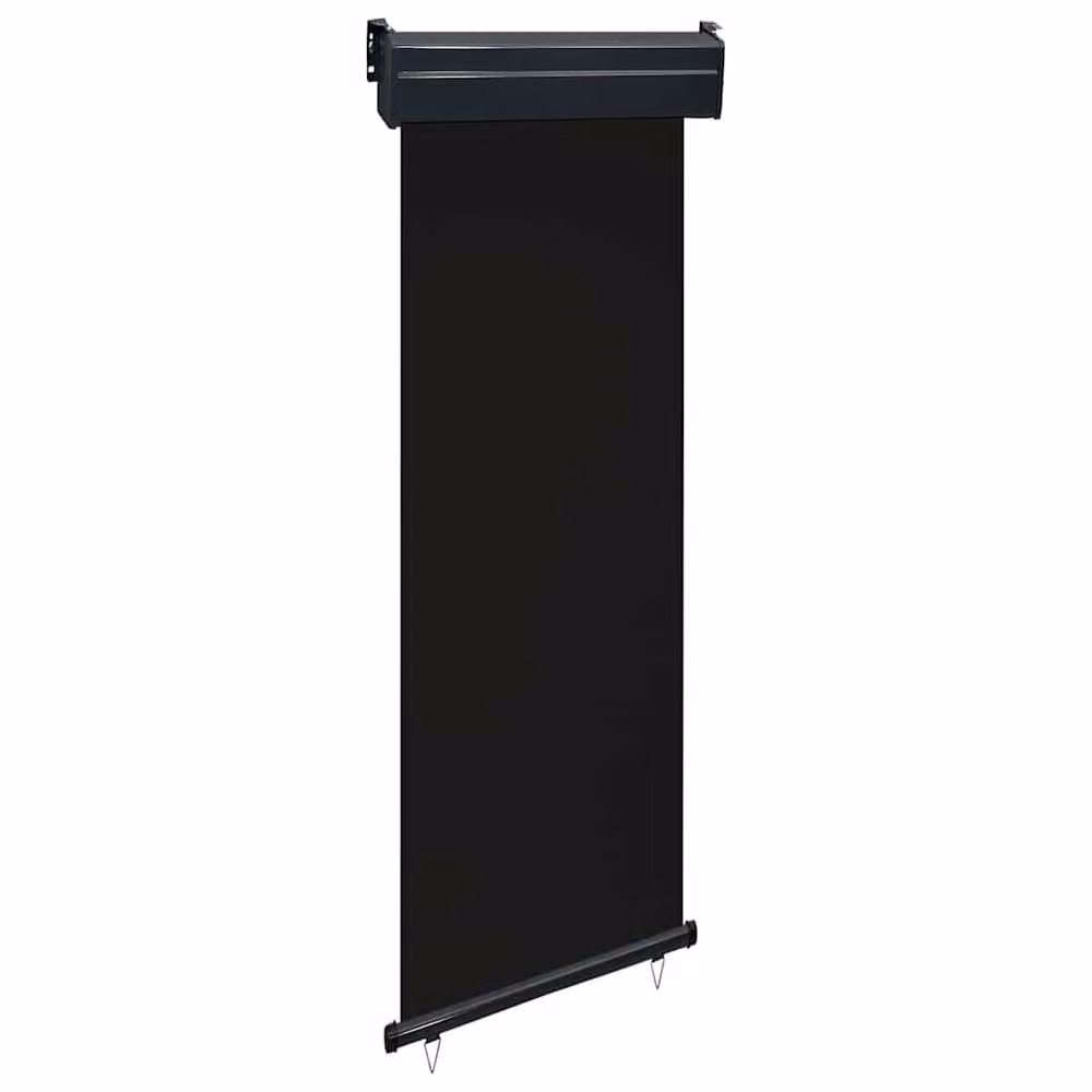 Berkfield Home Single Roller Balcony Side Awning in Black, W/H: 250 x 65 cm – 2