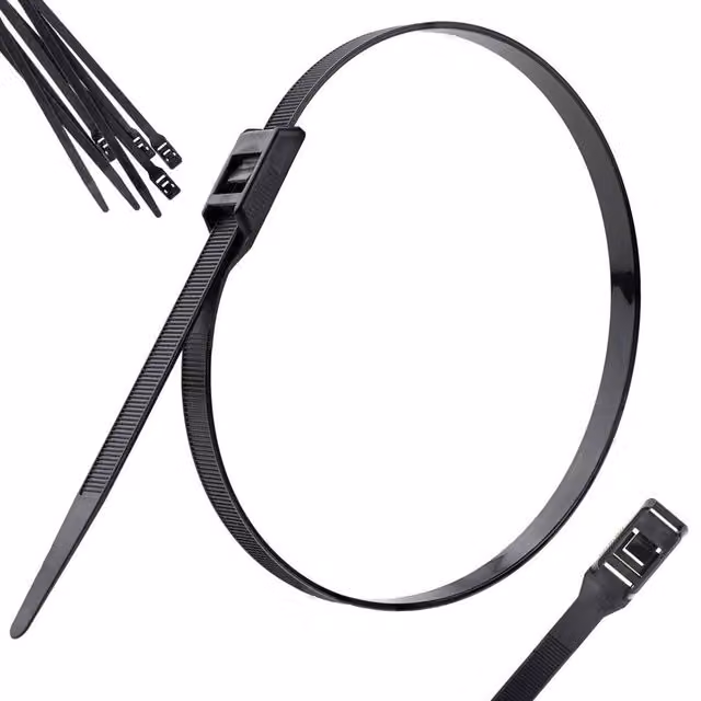SPETLEK Releasable Nylon Cable Ties in Black, 10-Pack – 1