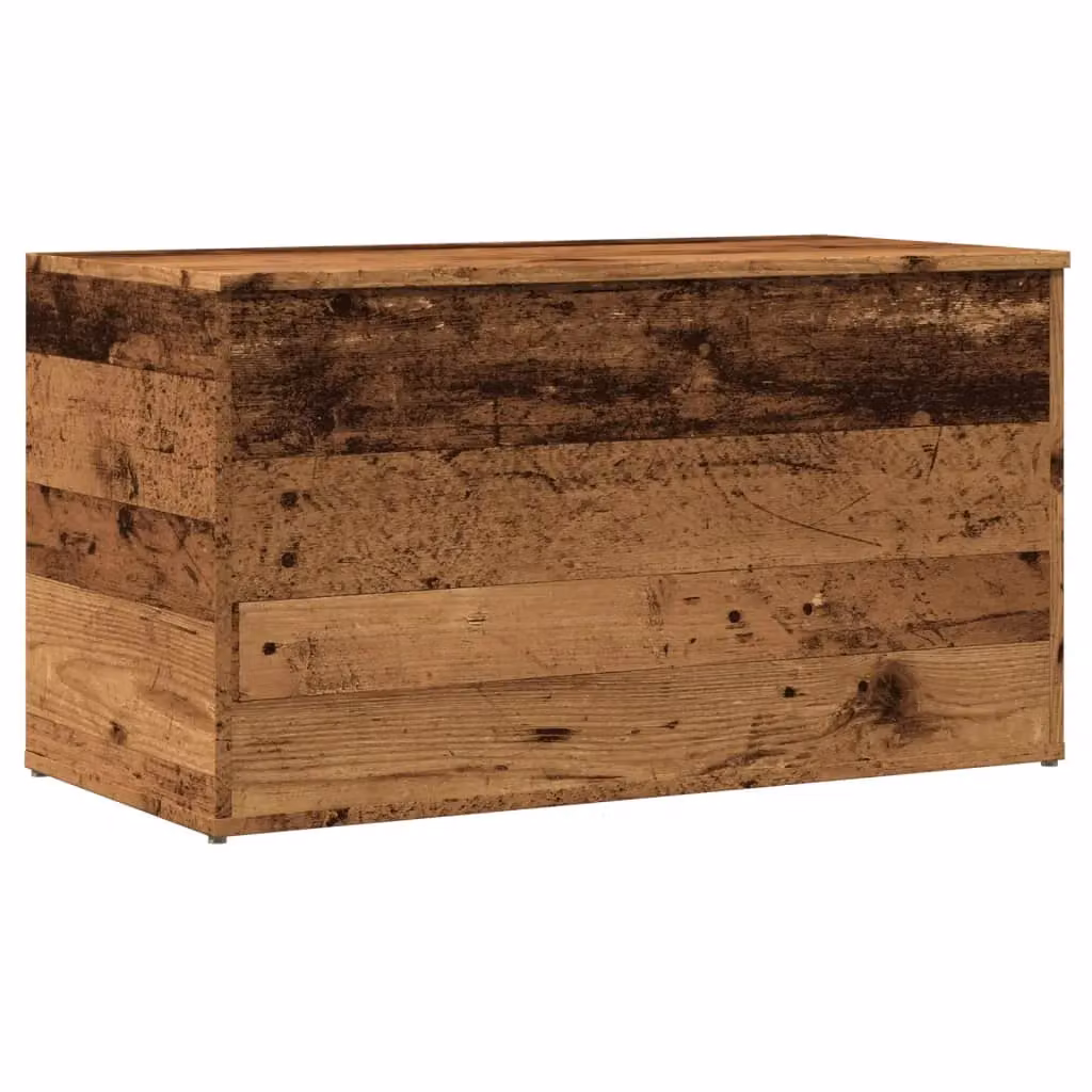 Berkfield Home Storage Chest in Old Wood Brown, W/D/H: 84 x 42 x 46 cm – 2
