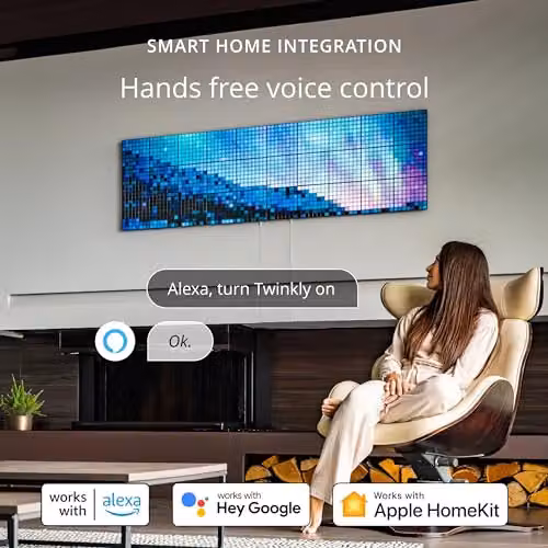 Twinkly Squares Combo Pack of 6 App-Controlled RGB LED Panels in Black – 5
