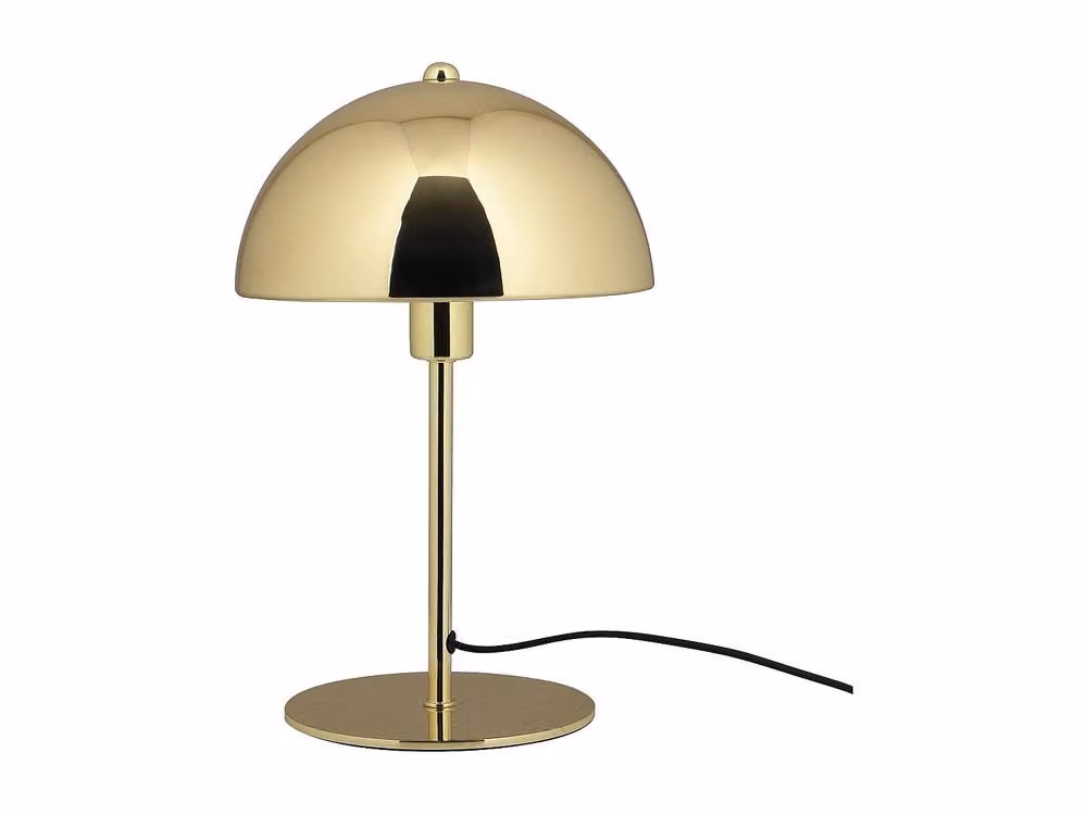 Vente-unique Vintage Mushroom Table Lamp in Gold Brass Effect, D: 20 cm, H: 30 cm – 2