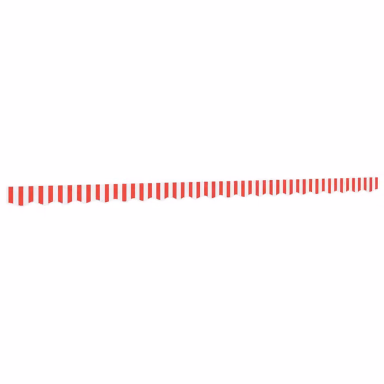 Berkfield Home Replacement Awning Valance Fabric in Red and White Stripe, 5 m
