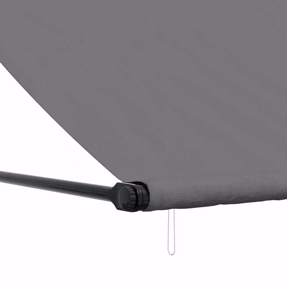 Berkfield Home Retractable Folding Arm Awning in Anthracite Grey, W/D/H: 300 x 150 x 150 cm – 4