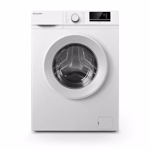 Montpellier MWM714W White Front Loader Washing Machine with 7kg Capacity and 1400rpm Spin Speed