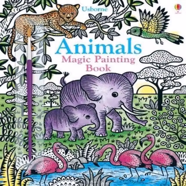 Sam Taplin Animals Magic Painting Book Paperback Multicolour