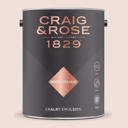 Craig & Rose 1829 Chalky Emulsion Paint in Pearl White, 5 l