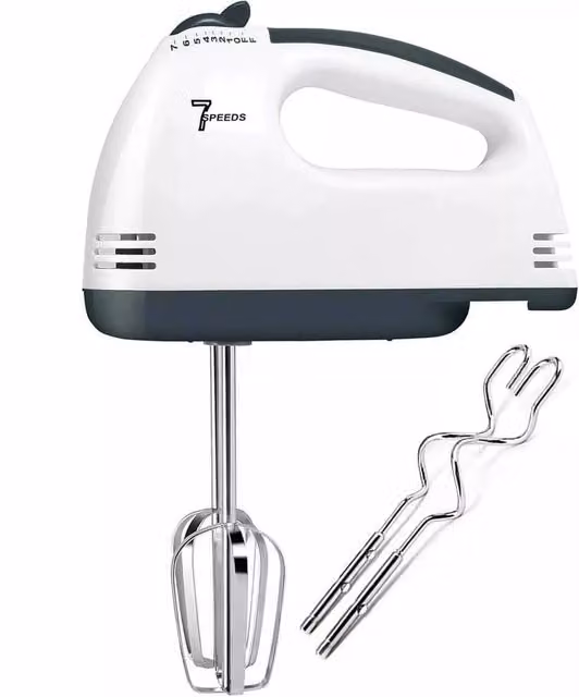 NESTLUNE Electric Handheld Whisk and Food Blender in White – 1