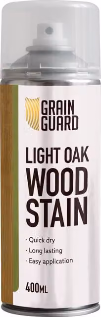 Grain Guard Water Based Wood Stain Spray in Oak Brown, 0.4 l