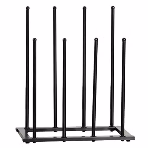 House of Home Metal Welly and Boot Storage Shoe Rack Stand, Black, Holds 4 Pairs – 1