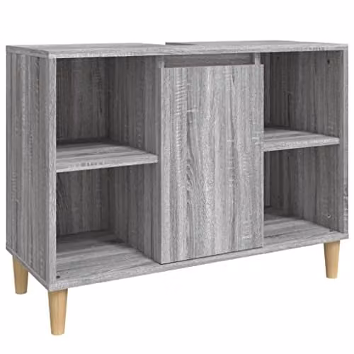 vidaXL Grey Sonoma Sink Cabinet W/D/H: 80 x 33 x 60 cm – 1