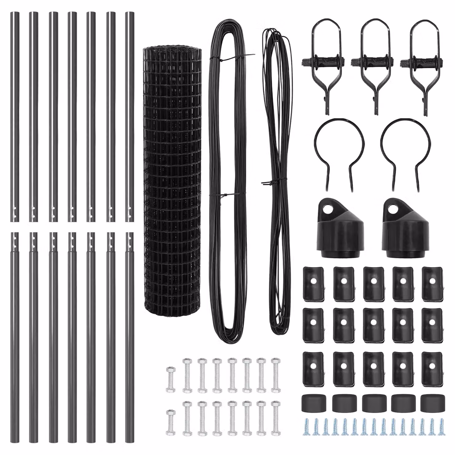 Berkfield Home Euro Fence with 7 Posts, Galvanised Steel, Grey/Silver, H: 140 cm, W: 10 m – 4