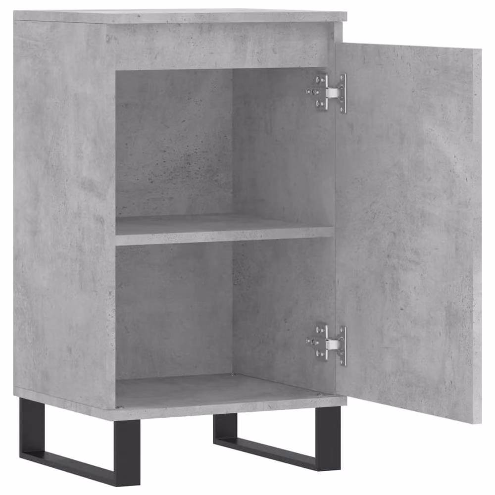 Berkfield Home Set of 2 Industrial Sideboards in Concrete Grey, W/D/H: 40 x 35 x 70 cm – 2