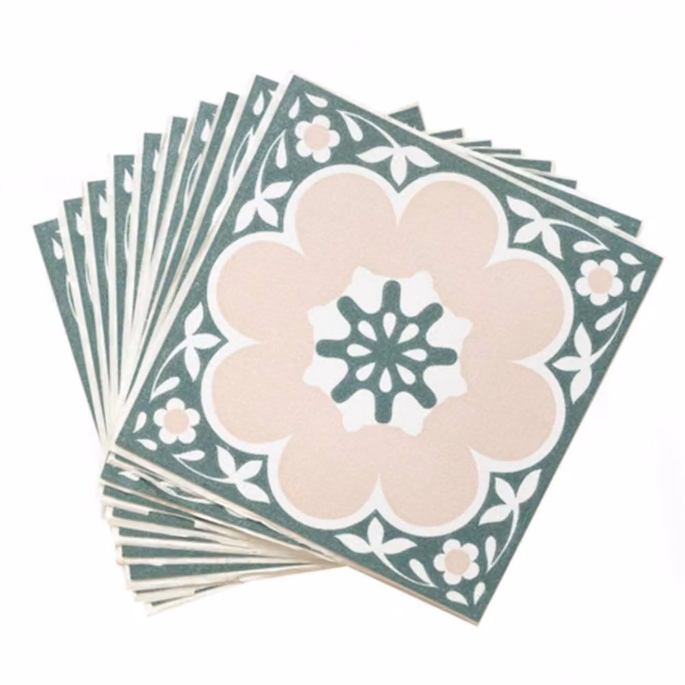FloorPops Daphne Pink Self Adhesive Vinyl Floor Tiles, Pack of 10 (0.93sqm), W/D/H: 30.48 x 30.48 x 30.48 mm – 3
