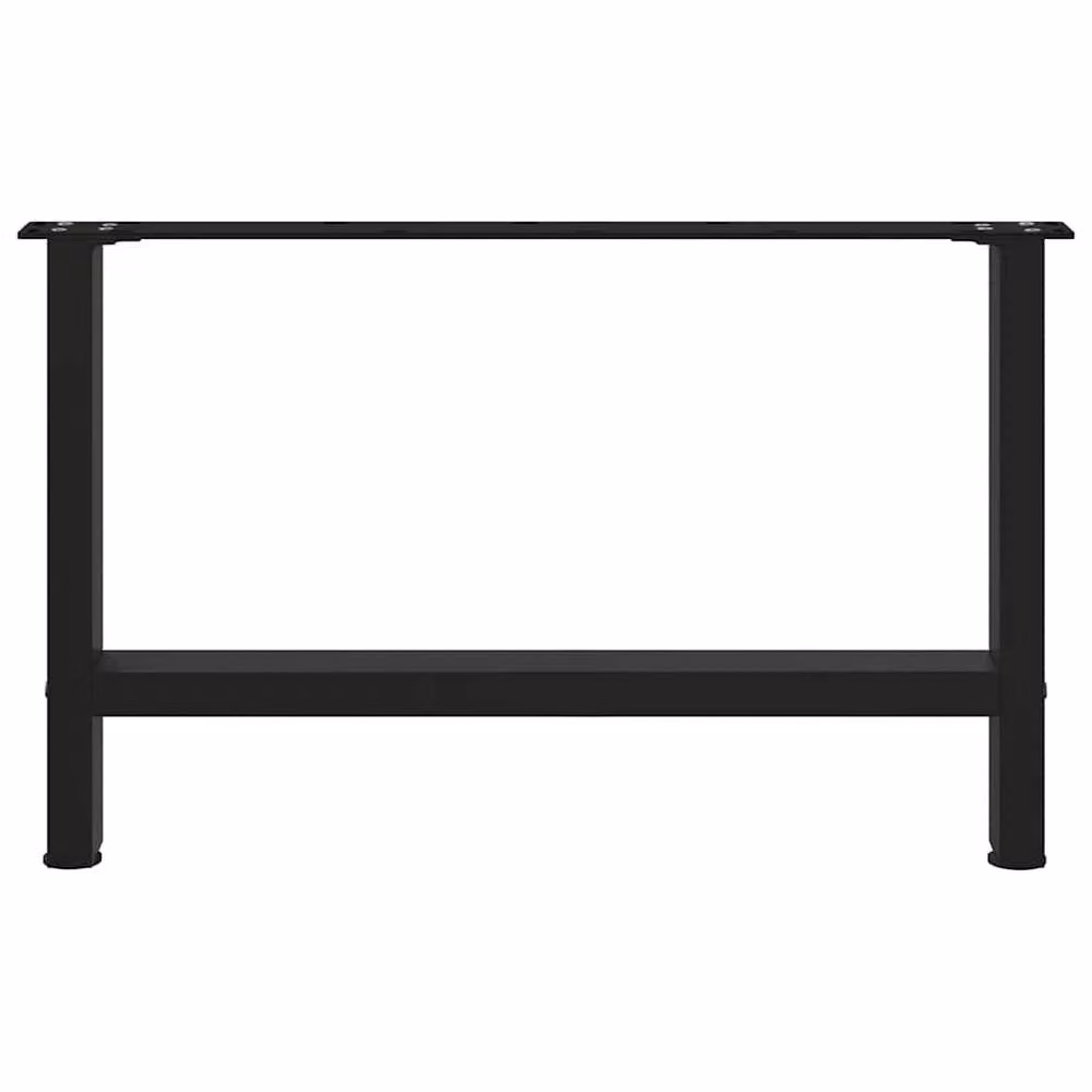 Berkfield Home Steel Coffee Table Legs, Black, 2 Pieces, H: 70 cm, W: 42-43 cm – 3