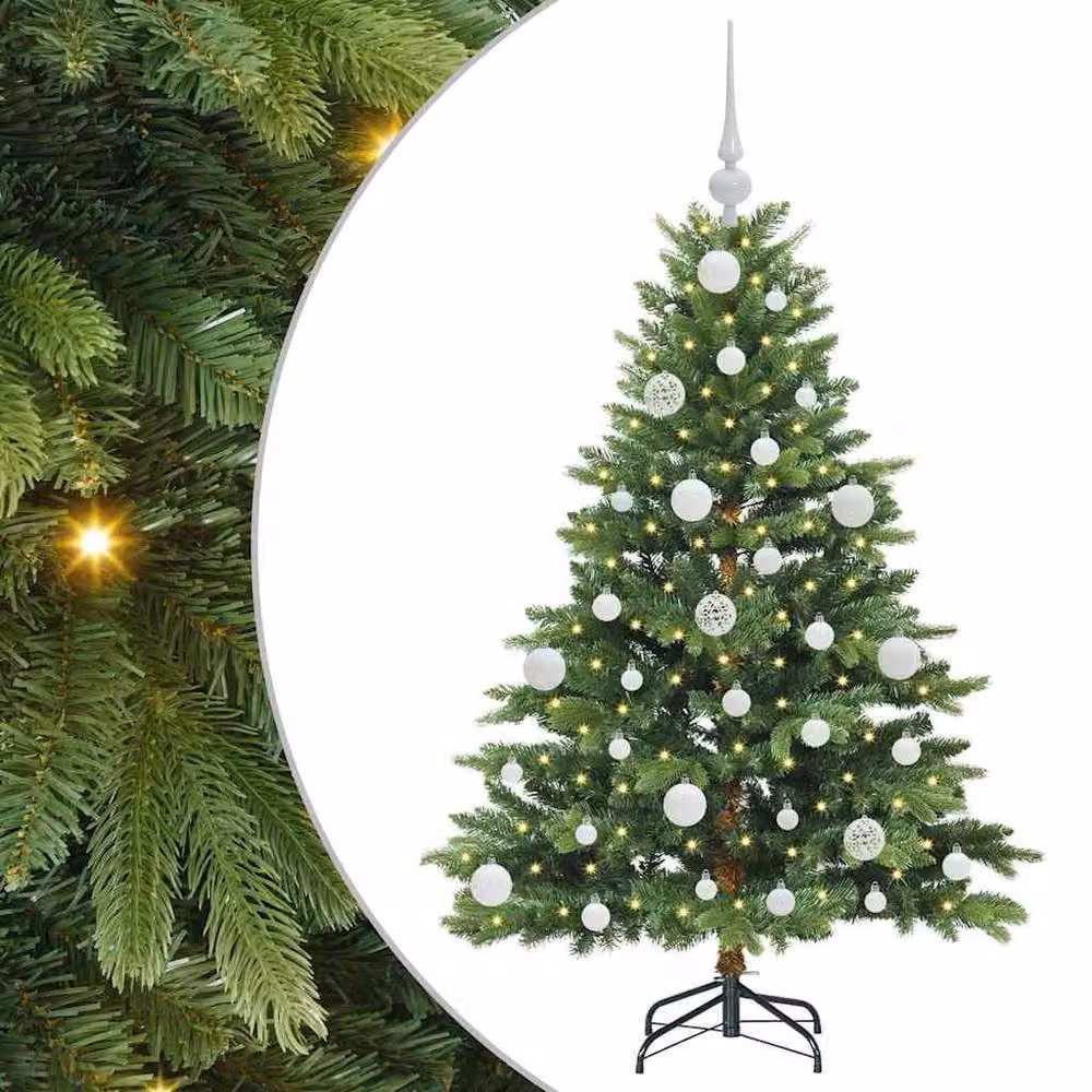 Berkfield Home Green Artificial Christmas Tree with 150 LEDs, Height: 120 cm – 2