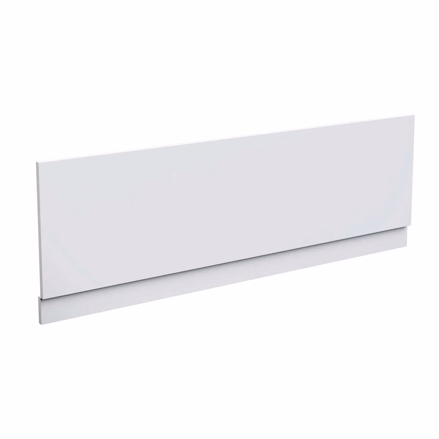 Nes Home White High Gloss PVC Front and End Panel with Plinth, 180 cm – 2