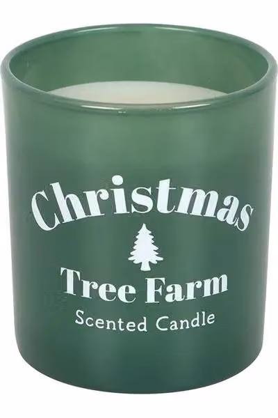 KDMD Christmas Tree Farm Scented Votive Candle in Petrol Blue – 2
