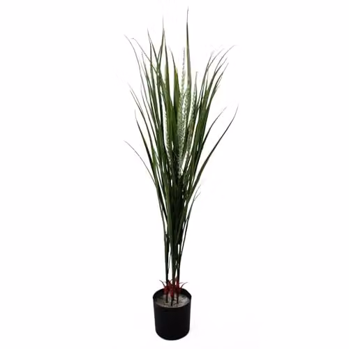 Leaf Design UK Realistic Artificial Grass Plant in Green with Pot, H 40 cm x W 40 cm x D 40 cm – 2
