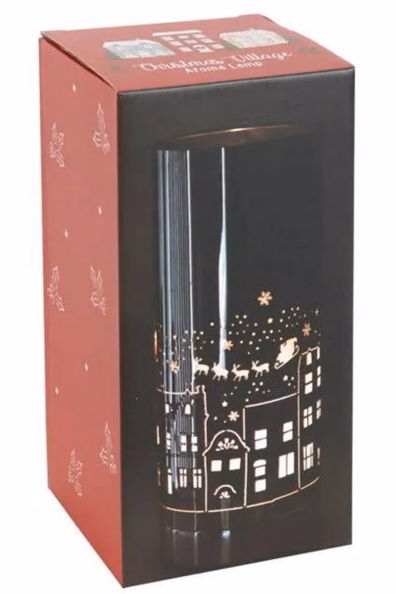 KDMD Christmas Village Electric Aroma Lamp in Black – 3