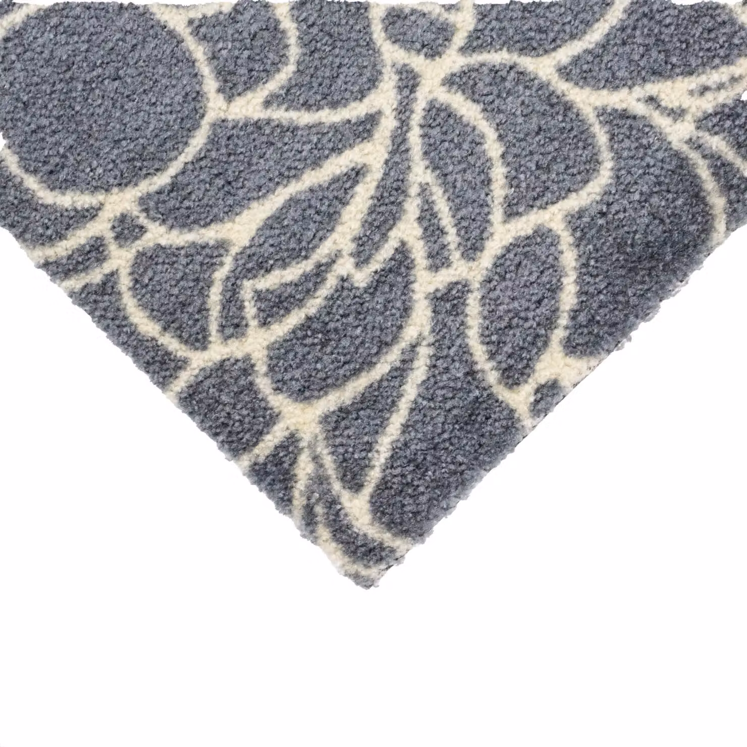 JVL Mega Runner Floral Polyamide Entrance Mat in Blue and Grey, W: 57 cm, L: 150 cm – 2