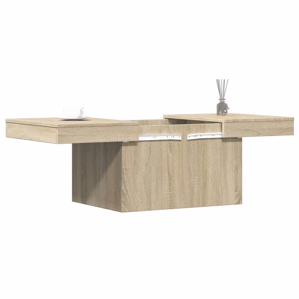 Berkfield Home Sonoma Oak Coffee Table in Light Brown, W/D/H: 100 x 55 x 40 cm – 2