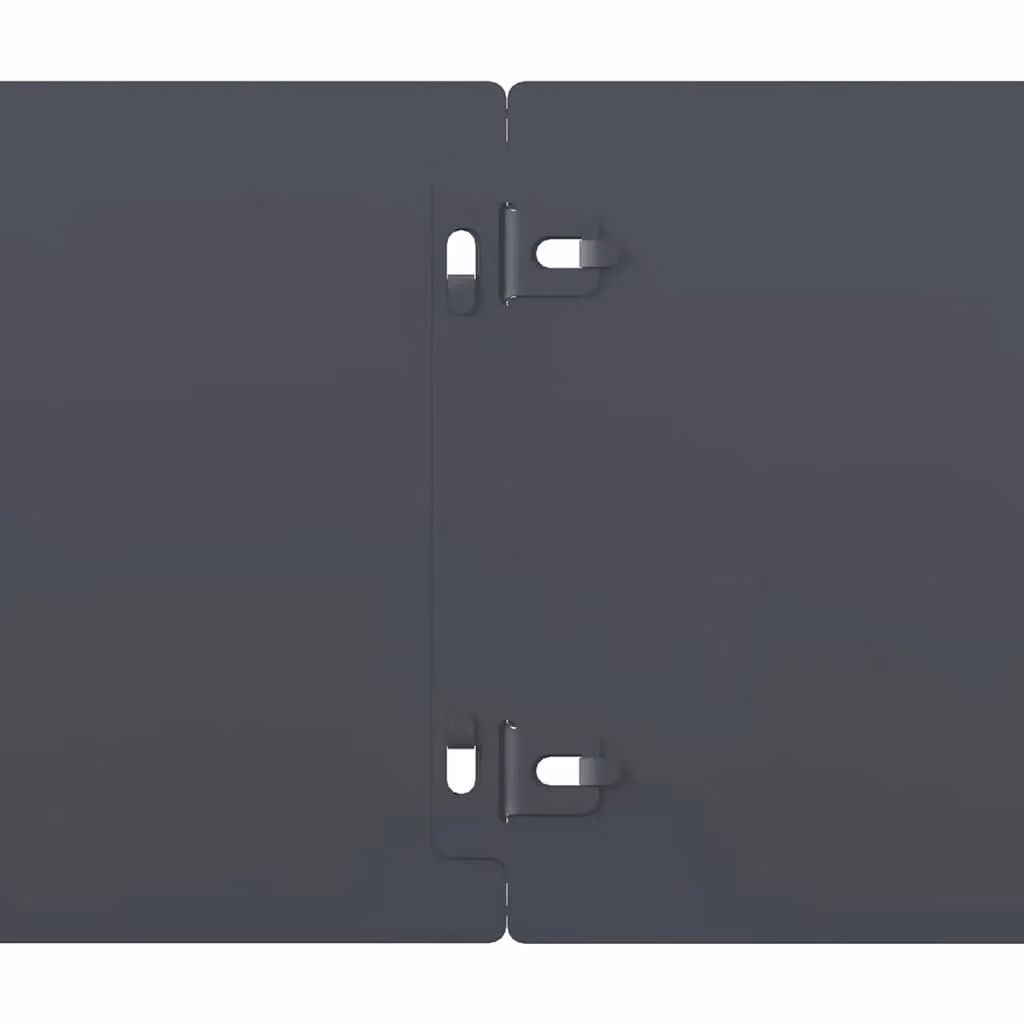 Berkfield Home Lawn Edgings, 50 Pieces, Anthracite and Brown, Cold-rolled Steel, 15 x 103 cm – 2