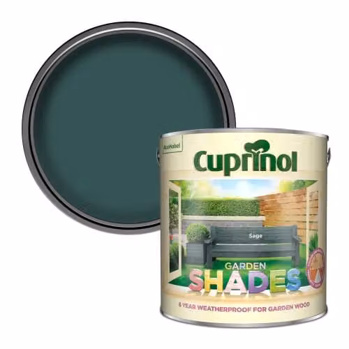 Cuprinol Garden Shades Weatherproof Semi-Transparent Matt Woodcare, Green, 2.5 l – 1