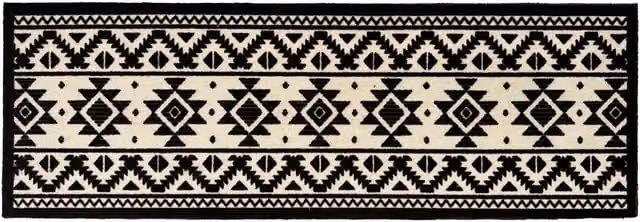 My Mat White Tribal Ethnic Indoor Mat, Polyamide, W/D/H: 75 x 50 x 1 cm – 1
