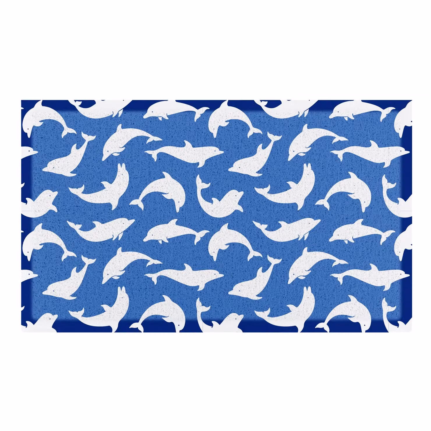 Artsy Mats Dolphin Doormat in Blue, W: 70 cm, D: 40 cm – 2