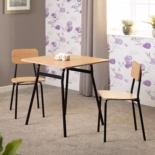 Seconique Warren 1+2 Dining Set in Black and Brown – 4