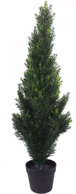 Leaf Design UK Green Artificial Cedar Cypress Topiary Tree, Height: 90 cm – 1