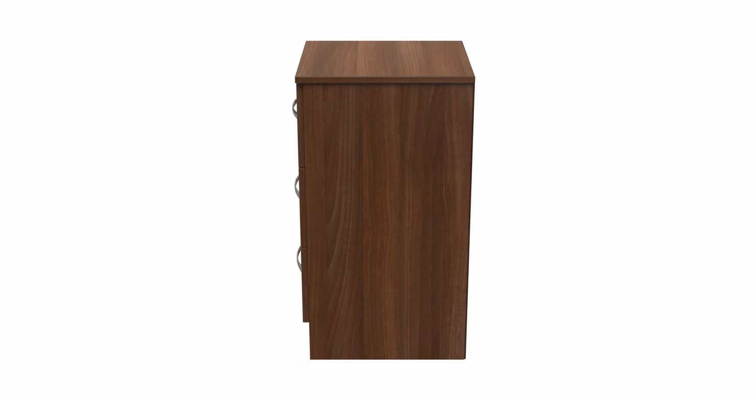 2 U Hampshire 3 Drawer Bedside Cabinet in Walnut – 2