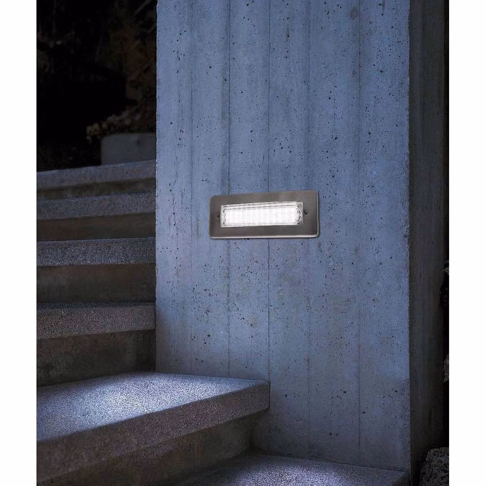 SPETLEK LED Brick Recessed Wall Light in Silver Stainless Steel – 3