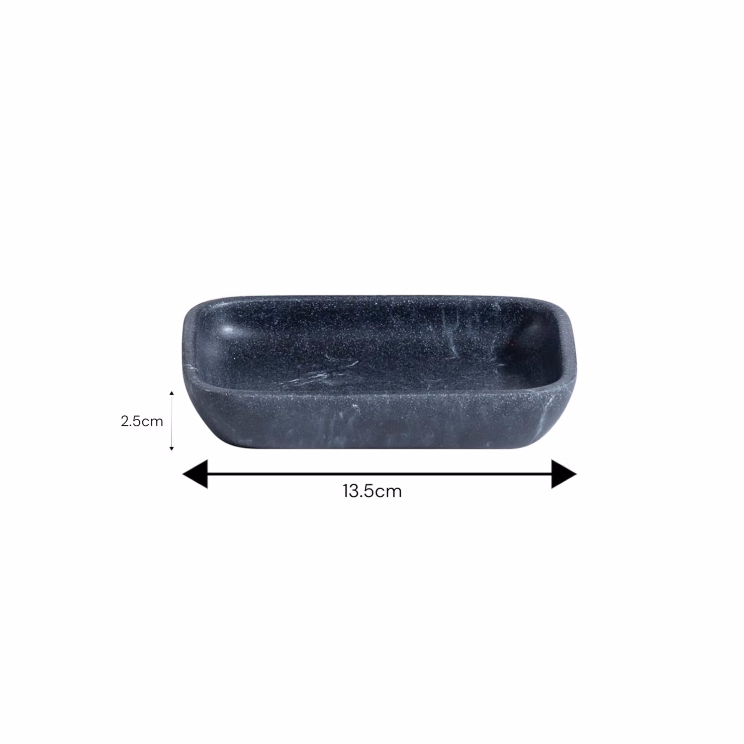 Showerdrape Octavia Freestanding Grey and White Marble Effect Soap Dish – 2