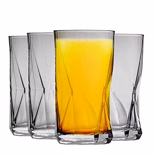 Bormioli Rocco Cassiopea Tumbler Glasses, Transparent, 480 ml, Pack of 4