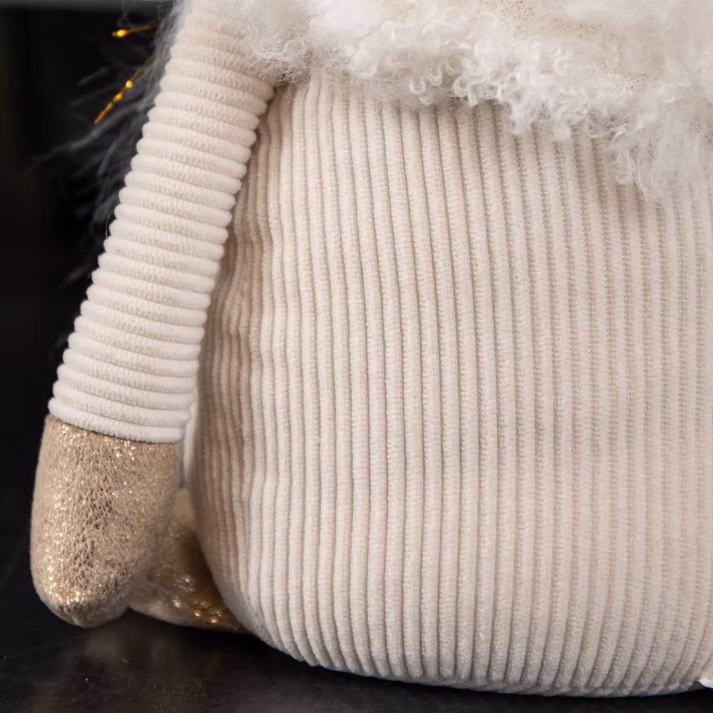 Samuel Alexander White Super Soft Scandinavian Christmas Snow Gonk Tabletop Decoration, Height: 34 cm – 6