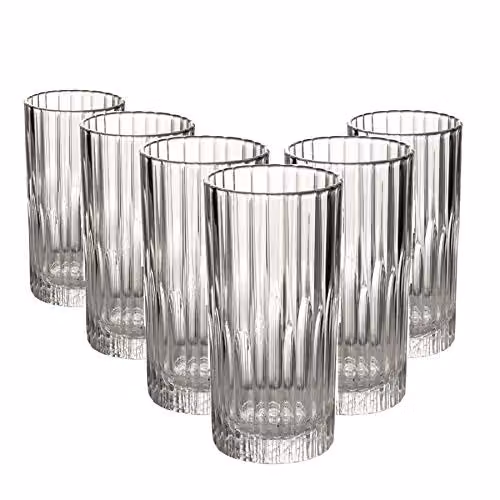 Duralex Manhattan Transparent Tumbler Glasses, 305 ml, Pack of 6 – 1