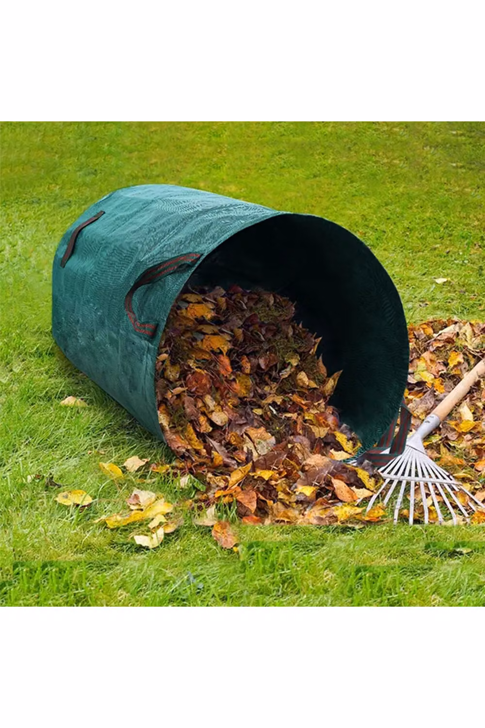 H&O Direct 3 Pack Green PP Woven Thickened Large Capacity Garden Waste Bags – 2