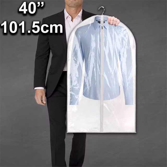 PAWNORA Transparent Long Dress Suit Covers, Height: 101.5 cm